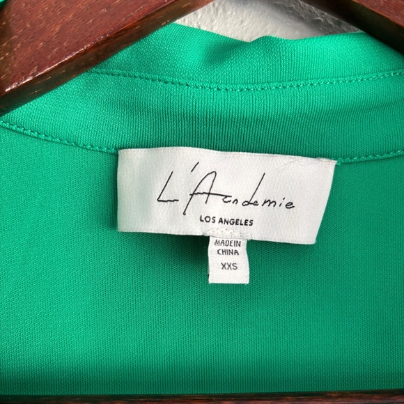 L'Academie The Amarine Top in Parrot Green - Picture 4 of 7